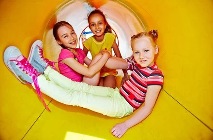 Kinderen in schuifaf